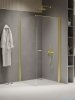 New Trendy New Soleo Light Gold 80x120x195 cm kabina wspornik prosty złoty połysk/szkło przejrzyste K-1838-WP